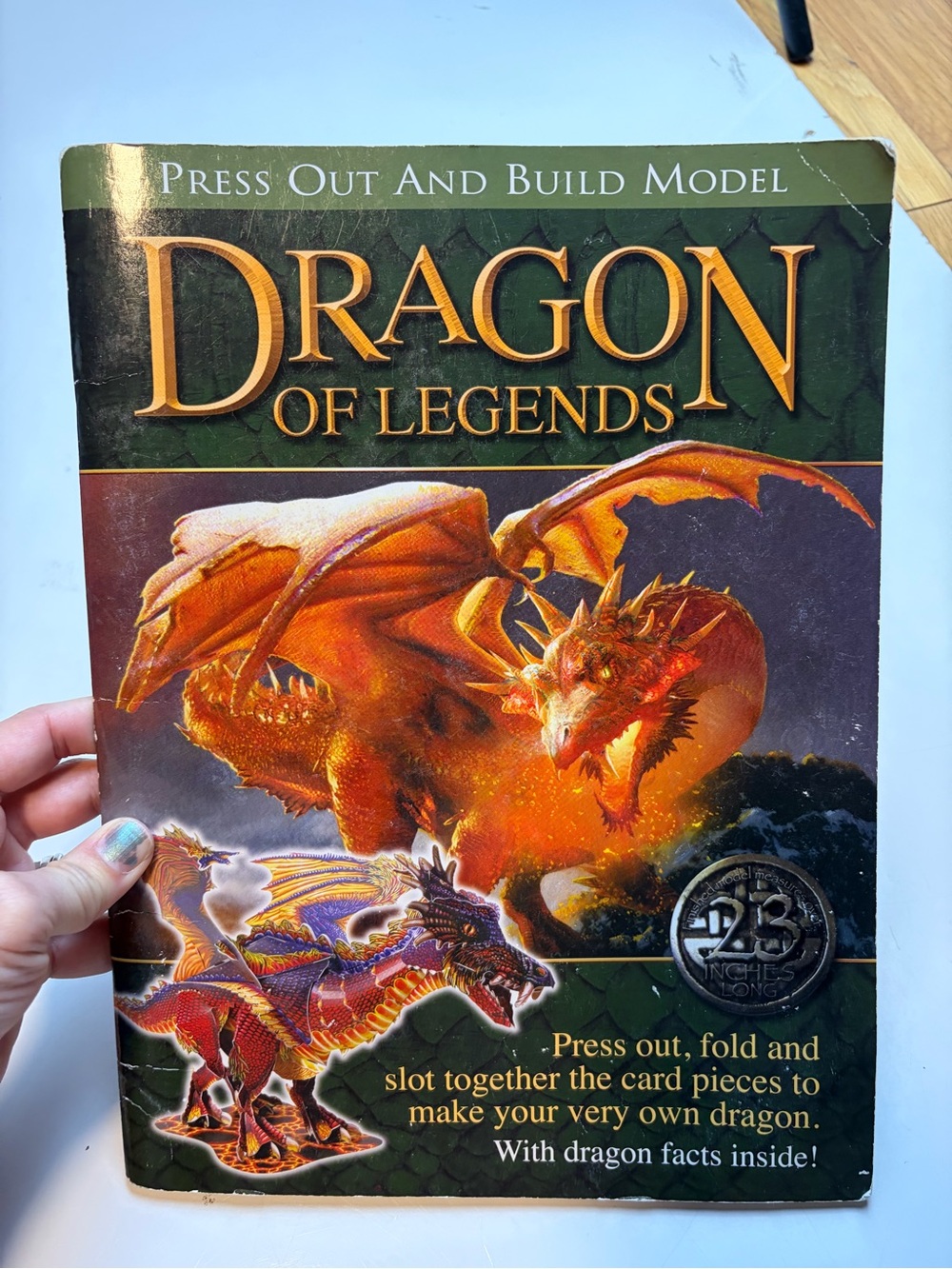 Press Out And Build Model DRAGON OF LEGENDS 2012
